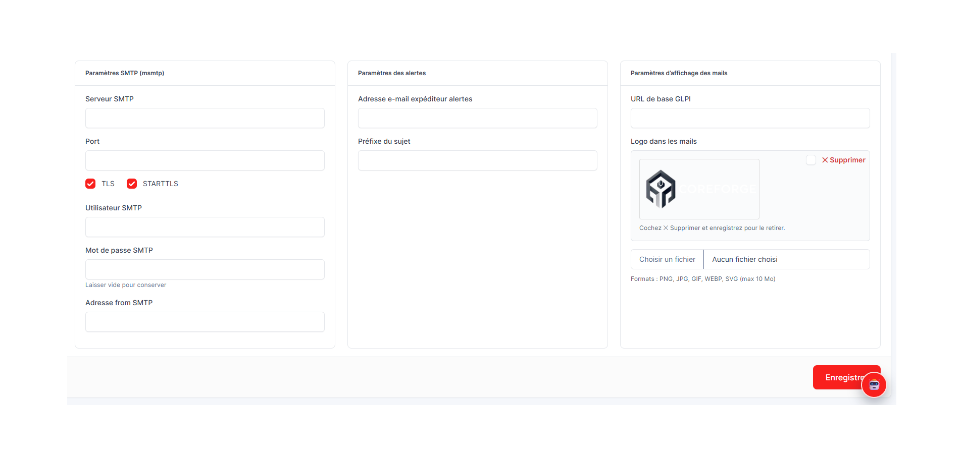 Plugin GLPI - AlerteCreator configuration